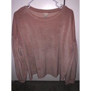 Pink Velvet Top
